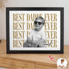 Personalized Vintage Photo Best Dad, Mom Ever Picture Frame HA75 921452