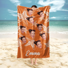 Custom Photo Starfish With Names Personalized Beach Towels HO82 894278