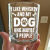 I Like Whiskey And My Dogs Custom Dog Photo Whiskey Glass Gift for Dog Lovers CH07 895732