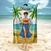 Custom Name Beach Towel For Beach Lover Summer Gift TH10 894043