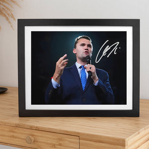 Charlie Kirk Autographed Signed Picture Frame HA75 64424