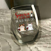 A Woman Cannot Survive On Wine Alone Cat Lover Wine Glass TH10 892729