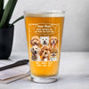 Custom Photo Dear Mom Forget Mother's Day We Woof You Everyday Dog Print Beer Glass HA75 892062