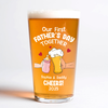 Personalized Funny Our First Fathers Day Beer Glass LM32 893663