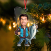 Custom Face Fisherman Fishing Acrylic Ornament Gift For Fishing Lovers HA75 897552