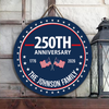 Custom Family Name 250th Anniversary 1776-2026 America Door Sign TH10 898741