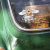 Custom Photo Pet Within Angel Wings Memorial Dog Cat Car Window Decal Sticker HO82 901068