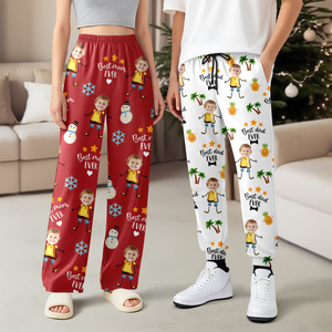 Custom Face Kid Best Mom Ever, Best Dad Ever Sweatpants HA75 892868