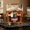 Personalized Funny Our First Fathers Day Rock Glass LM32 893665
