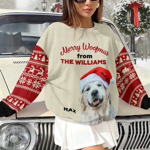 Custom Photo Merry Woofmas Ugly Sweater For Dog Lovers LM32 895579