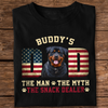 Custom Photo Dog - Dog's Dad The Man The Myth The Dealer American Flag Dad Shirt HA75 892946