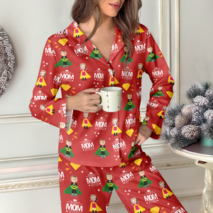 Custom Face Kid Best Mom Ever, Best Dad Ever Pajamas HA75 892878