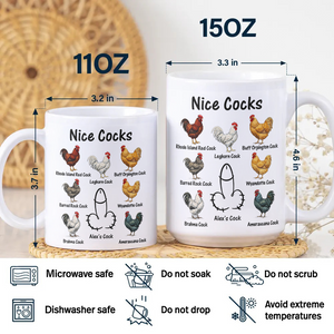 Personalized Nice Cocks Coffee Mug Naughty Valentine's Day Funny Gift for Men Husband Boyfriend CH07 899752