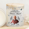 Custom Photo Gone But Never Forgotten Memorial Glass Jar With LED Candle LM32 893501