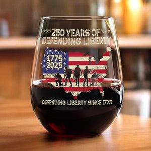 250 Years Of Defending Liberty Wine Glass TH10 894687