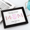 Personalized Floral Mom Handprint Picture Frame – Mother’s Day Keepsake Gift HO82 901590