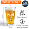 Custom Photo Incredible Dog Dad Beer Glass Father's Day Gift CH07 895984