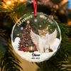 Custom Photo I Am Always With You Memorial Cat Glass Ornament HA75 897266