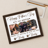 Custom Photo Happy Father's Day To My Amazing Dad 2-Layered Wooden Plaque With Stand HA75 892520