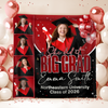 Personalized She Dit It Big Grad Backdrop Graduation Party Decor LM32 899497