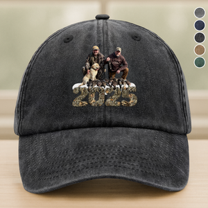 Custom Photo Washed Denim Baseball Cap Christmas Gifts For Duck Hunting HA75 898366