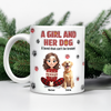 Personalized A Girl And Her Dog Version 3D Inflated Effect Mug HA75 898070