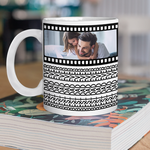 Custom Photo Best Dad Ever Hidden Message Print Full Mug LM32 893629