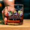 Custom Photo Happy Father's Day No Matter How Big We Get Dog Whiskey Glass HO82 893886