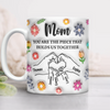 Custom Name Kids Holding Mom‘s Hand Mug 3D Inflated Effect Mug CH07 895588