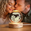 Custom Photo Happy Father's Day Crystal Ball LED Night Light LM32 669079