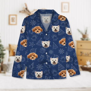 Custom Dog Photo Christmas Pajamas Christmas Gift For Pet Lovers CH07 896130