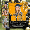 Personalized She Dit It Big Grad Backdrop Graduation Party Decor LM32 899497
