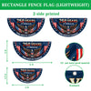 Personalized 250 Years Of Freedom Non-Pleated Fan Flag USA 1776-2026 Patriotic Flag, Fourth Of July Outdoor Decor LM32 669291