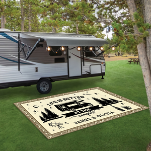 Making Memories One Campsite At A Time Personalized Patio Rug TH10 894241