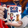 Custom Dog Mom & 3D Dog US Flag Personalized 3D Inflated Effect Printed Mug HA75 920566