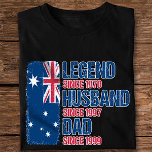 Legend, Husband, Dad And Grandpa - AUS Flag Version - Personalized Shirt TH10 894173