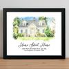 Custom Watercolor Photo Home Sweet Home Picture Frame LM32 899477