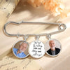 Custom Memorial Photo Walking With You Today & Always Graduation Boutonniere Lapel Pin HA75 921080