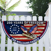 Custom Family Name America 250 Years of Freedom Non-Pleated Fan Flag HO82 901604