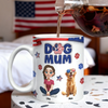 Custom Dog Mom & 3D Dog US Flag Personalized 3D Inflated Effect Printed Mug HA75 920566