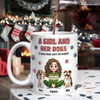 Personalized A Girl And Her Dog Version 3D Inflated Effect Mug HA75 898070