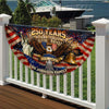 Custom Family Name 250 Years Faith and Freedom 1776–2026 Eagle Non-Pleated Fan Flag LM32 669175