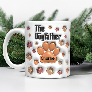 The Dogfather Dogmother 3D Inflated Effect Mug For Dog Lover TH10 894807