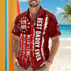 Personalized Best Dad Ever Patriotic 1776-2026 Hawaii Shirt LM32 668911