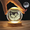 Custom Photo Happy Father's Day Crystal Ball LED Night Light LM32 669079