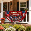 Personalized 250 Years Of Freedom Non-Pleated Fan Flag USA 1776-2026 Patriotic Flag, Fourth Of July Outdoor Decor LM32 669291