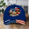 Personalized God Bless America Bald Eagle USA Flag Classic Cap CH07 911248