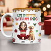Custom Pet Photo Life Is Better With My Dogs Personalized 3D Inflated Effect Mug CH07 896556