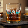 Custom Photo Happy Father's Day No Matter How Big We Get Dog Whiskey Glass HO82 893886