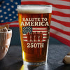 Salute To America 250th Veteran Beer Glass Happy America 250 Gifts CH07 896728